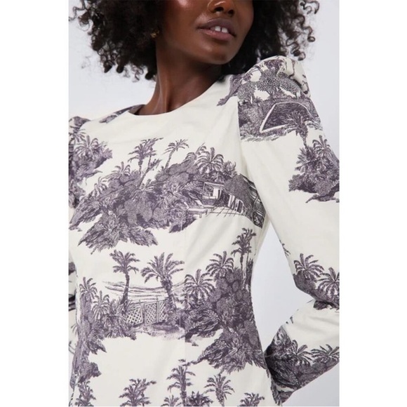 TUCKERNUCK X India Hicks Hibiscus Hill Toile Domino Dress NWT Size Large - Picture 5 of 16